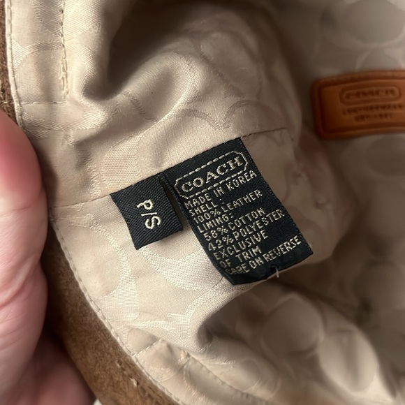 Coach Brown Suede Bucket Hat Size Small - Picture 7 of 8
